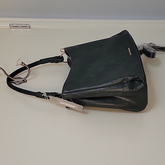 Like DREAMS Forest Green Woven Basketweave Satchel Shoulder Bag - Picture 6 of 10